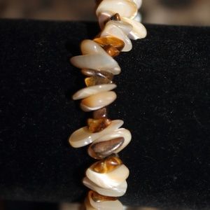 GORGEOUS ELASTIC SHELL BRACELET